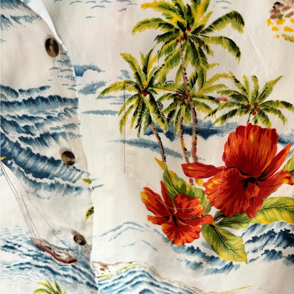 TORI RICHARD UNIFORMS WOMEN'S SMALL EUC HAWAIIAN SHIRT COTTON - Picture 4 of 5